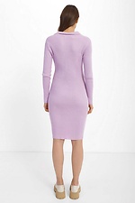 Women's knitted dress with turn-down collar and front closure  4038400 photo №3