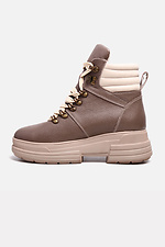 Winter leather boots sports beige  4205400 photo №1