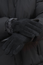 Women's Winter Suede Gloves Shield Without 8049401 photo №4