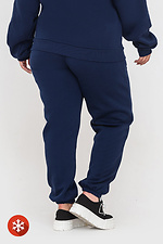 Утепленные штаны на резинке синего цвета Garne 3041402 фото №5