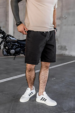 Men's casual shorts Casual Black Teamv 8034402 photo №3