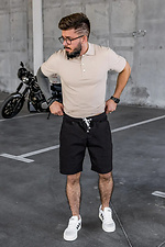 Men's casual shorts Casual Black Teamv 8034402 photo №5