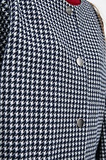 Шерстяное осеннее пальто оверсайз с широкими рукавами и накладными карманами Garne 3039403 фото №5
