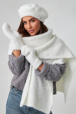 Weißer Bouclé-Schal Garne 4496403 Foto №1