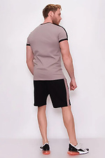 Men's set (T-shirt and shorts) Palm Mocha with black Teamv 8034404 photo №4