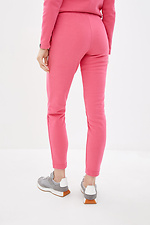 Рожеві спортивні штани 221210 звуженого крою з бавовняного трикотажу Garne 3039405 фото №3