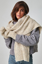 Linen-colored bouffant scarf Garne 4496405 photo №1
