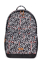 Urban youth backpack in black with a pattern GARD 8011406 photo №2