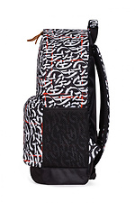 Urban youth backpack in black with a pattern GARD 8011406 photo №3
