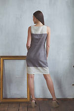 Sleeveless embroidered linen dress for women Cornett-VOL 2012408 photo №6