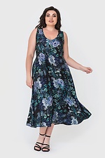 Літня вільна сукня ZIRKA зі штапелю в квітковий принт Garne 3040408 фото №1