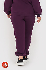 Утеплені штани на резинці фіолетового кольору Garne 3041408 фото №4