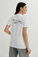 White cotton t-shirt with patriotic print from the Tender Will Survive...and Win! collection. Garne 9000408 photo №2