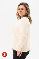 TODEY Striped Heart beige insulated sweatshirt Garne 9001408 photo №2