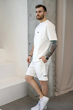 Herren Sommeranzug mit T-Shirt Oversize 32 Weiß Teamv 8034409 Foto №2