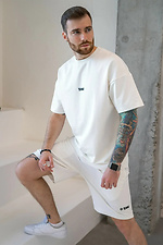 Herren Sommeranzug mit T-Shirt Oversize 32 Weiß Teamv 8034409 Foto №3