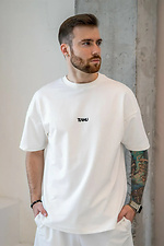 Herren Sommeranzug mit T-Shirt Oversize 32 Weiß Teamv 8034409 Foto №5