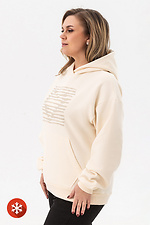 Insulated hoodie KAMALA Striped Heart beige Garne 9001410 photo №2