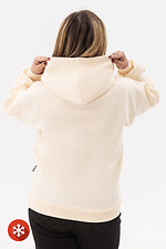 Insulated hoodie KAMALA Striped Heart beige Garne 9001410 photo №3