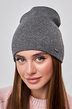 Dark grey women's hat Garne 4496411 photo №1
