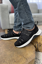 Black men's sneakers for every day  8018411 photo №3