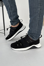 Black men's sneakers for every day  8018411 photo №6