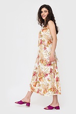 Летнее свободное платье ZIRKA из штапеля в цветочный принт Garne 3040412 фото №2