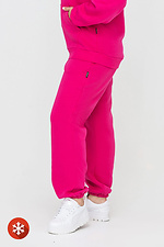 Insulated pants with elastic band in fuchsia color Garne 3041412 photo №2