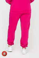 Insulated pants with elastic band in fuchsia color Garne 3041412 photo №3