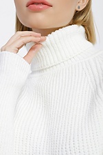 Short white knitted dress  4038412 photo №4
