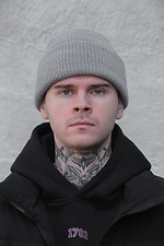 Чоловіча подовжена шапка біні докер Dominic Without 8049412 фото №2