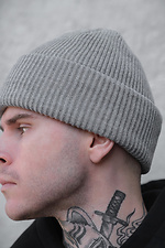 Чоловіча подовжена шапка біні докер Dominic Without 8049412 фото №5