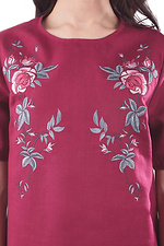 Женское льняное платье вышиванка с коротким рукавом Cornett-VOL 2012415 фото №2