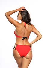 Separate red swimsuit with tight push-up cups and low bottoms Marko 4024415 photo №3