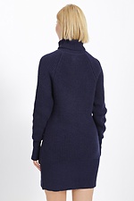 Short knitted dress in dark blue  4038415 photo №3
