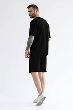Men's Summer Suit Shorts with T-Shirt Cut Black Teamv 8034415 photo №4