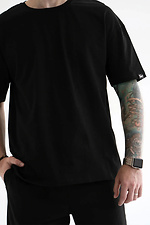Men's Summer Suit Shorts with T-Shirt Cut Black Teamv 8034415 photo №6
