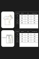 Men's Summer Suit Shorts with T-Shirt Cut Black Teamv 8034415 photo №7