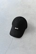 Черная коттоновая кепка бейсболка с полукруглым козырьком и вышивкой GARD 8038415 фото №1