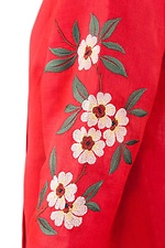 Женское льняное платье с вышивкой на широких рукавах Cornett-VOL 2012416 фото №2