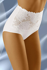 White high shape panties with lace insert WOLBAR 4022416 photo №1