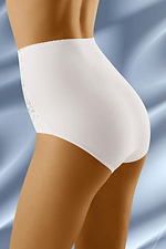 White high shape panties with lace insert WOLBAR 4022416 photo №2