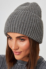 Dark grey women's hat Garne 4496416 photo №1