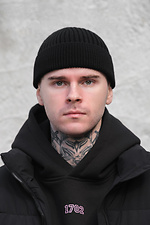 Мужская утепленная шапка бини докер Gvido Without 8049416 фото №4