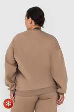 Warmes Strick-Sweatshirt WENDI mit überschnittenen Ärmeln in Beige Garne 3041417 Foto №4