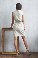 Haftowana lniana sukienka bez rękawów dla kobiet Cornett-VOL 2012418 zdjęcie №6
