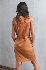 Женское льняное платье вышиванка без рукавов Cornett-VOL 2012419 фото №4
