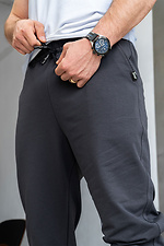 Herren-Sporthose mit Bündchen für die Übergangszeit Simple Sport Teamv Graphite Teamv 8034419 Foto №5