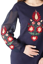 Women's linen embroidered dress with long sleeves Cornett-VOL 2012420 photo №2