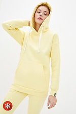 Warm tracksuit RIDE-1 with fleece in yellow Garne 3037420 photo №2